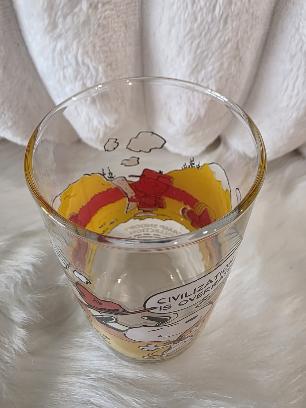 Snoopy Peanuts Tall Glass - McDonalds Vintage - Picture 11 of 11